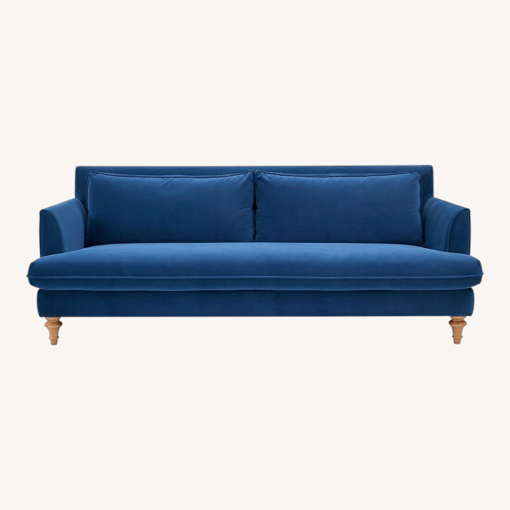 Image of Apt2b Blue Fabric 3+ Seater Sofa