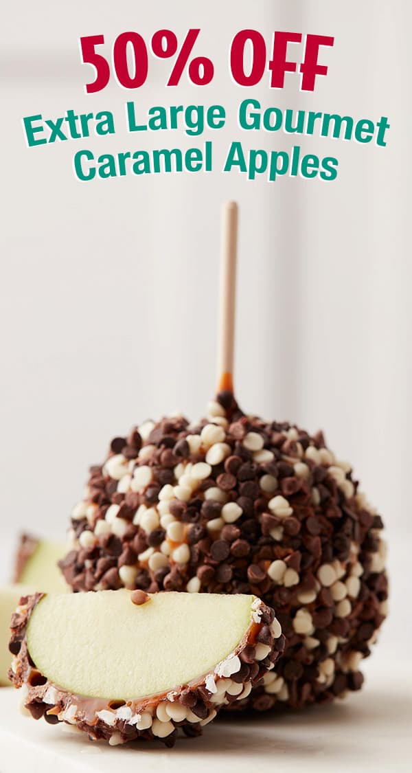 50% Off Gourmet Caramel Apples