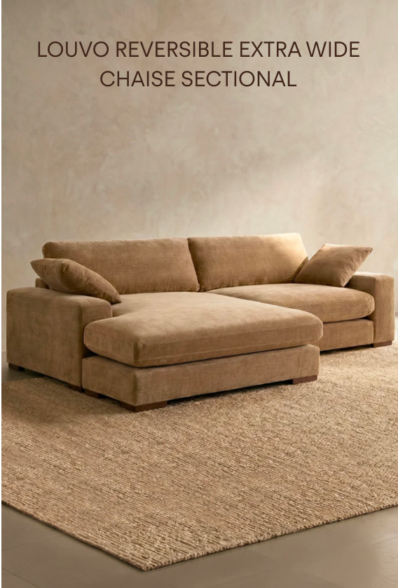 SHOP Louvo Reversible Extra Wide Chaise Sectional