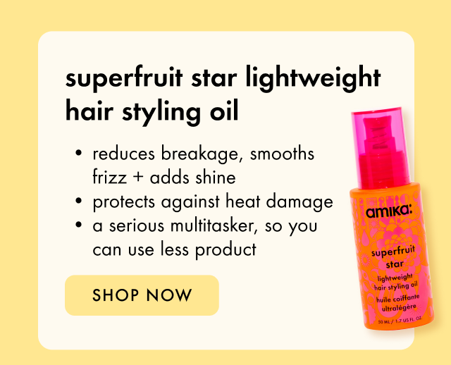 superfruit star lightweight hair styling + heat defense oil
