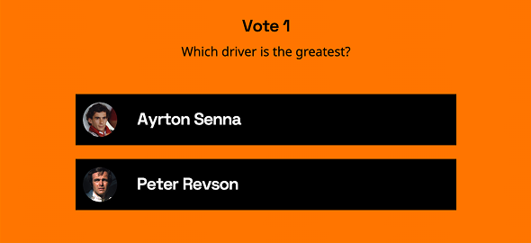 Ayrton Senna vs Peter Revson