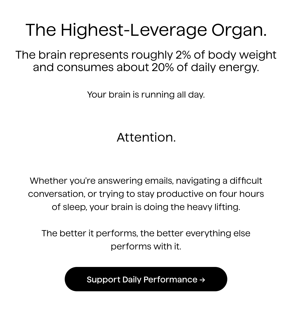 Support your Performance