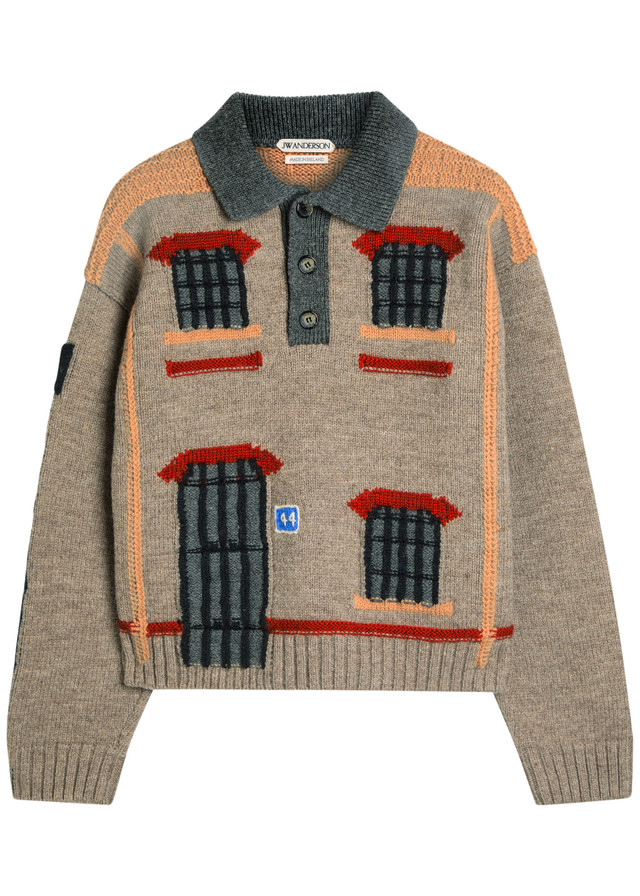 JW ANDERSON House wool polo jumper