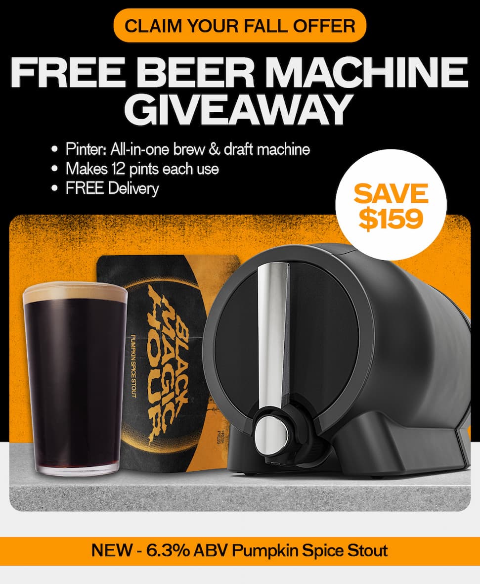 GET A FREE FALL OFFER - BEER MACHINE WORTH $149