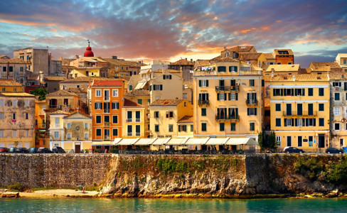 Old Town Waterfront Corfu