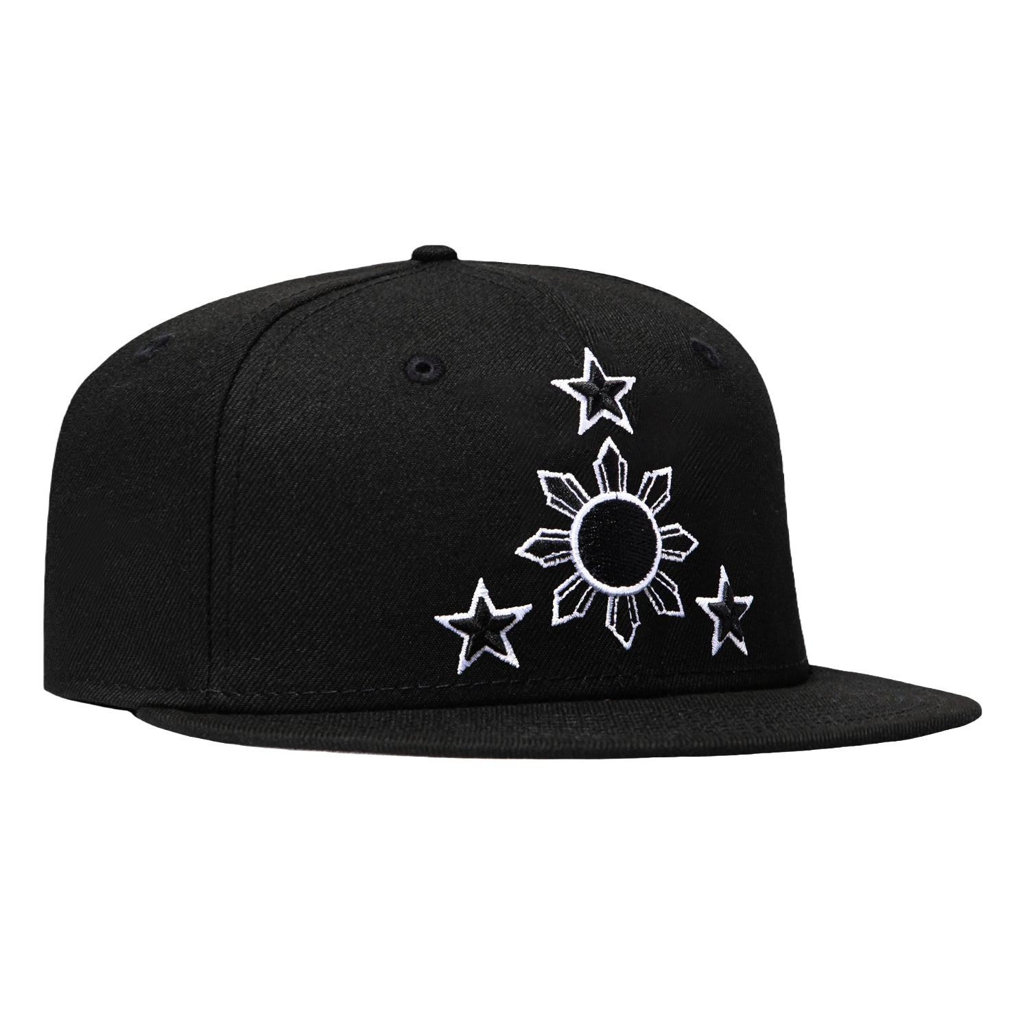 Image of New Era 59Fifty Filipino Flag Patch Hat -  Black