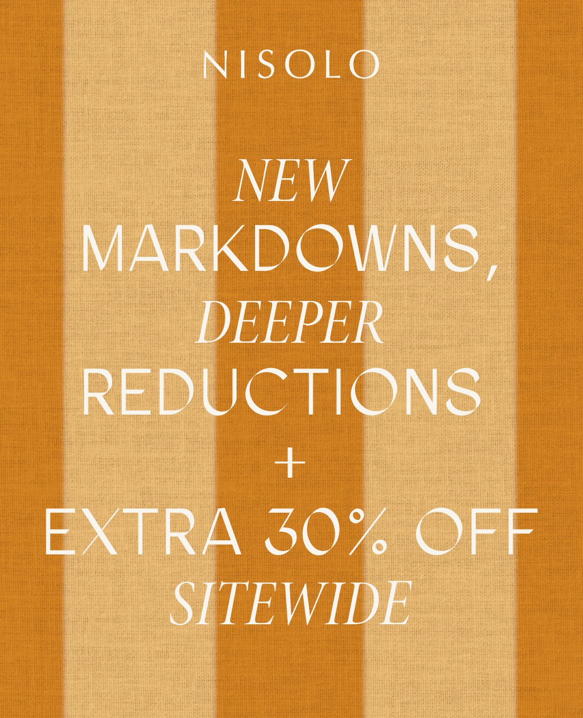 30% OFF Sitewide. NO Exclusions. 