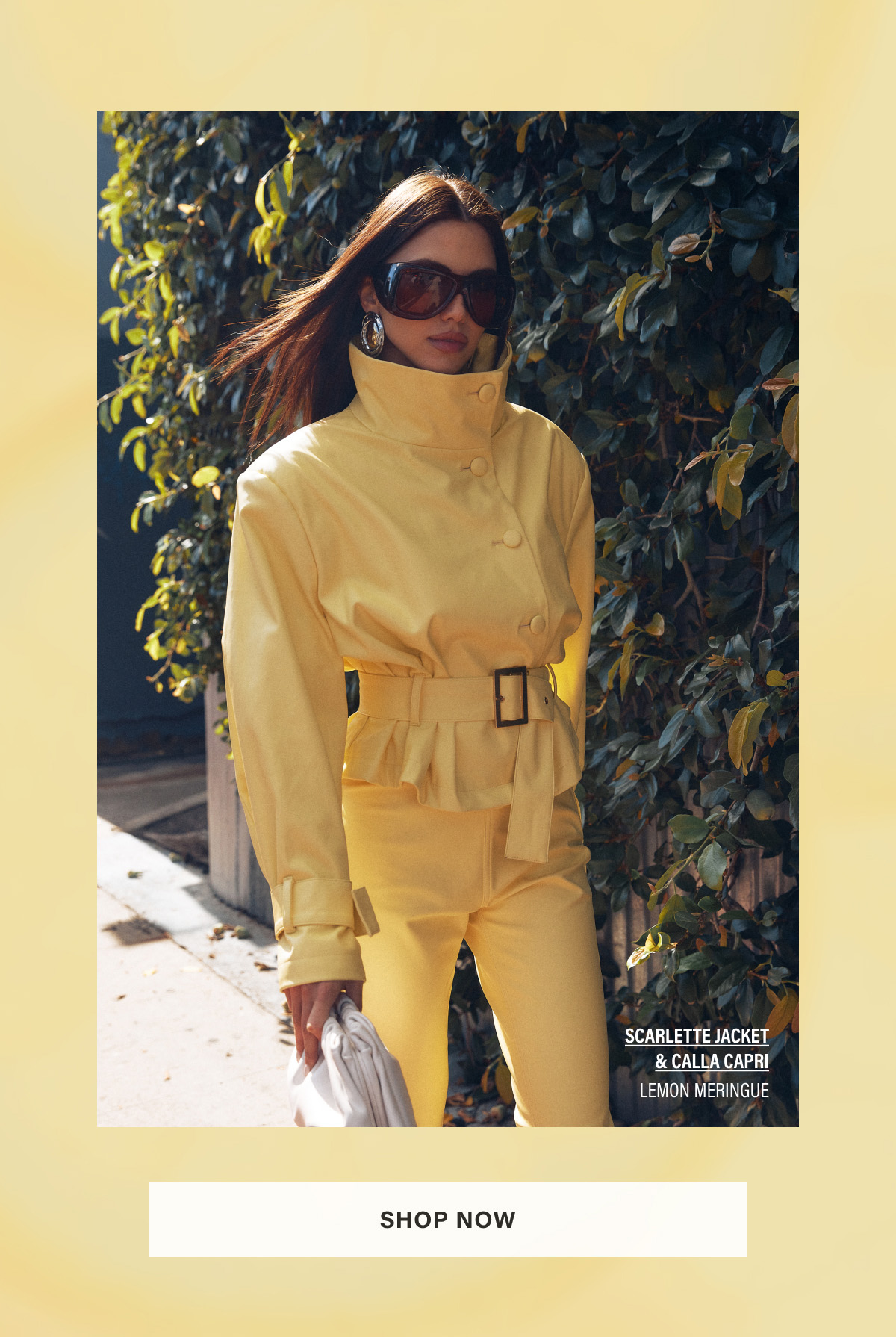 SCARLETTE JACKET & CALLA CAPRI - LEMON MERINGUE