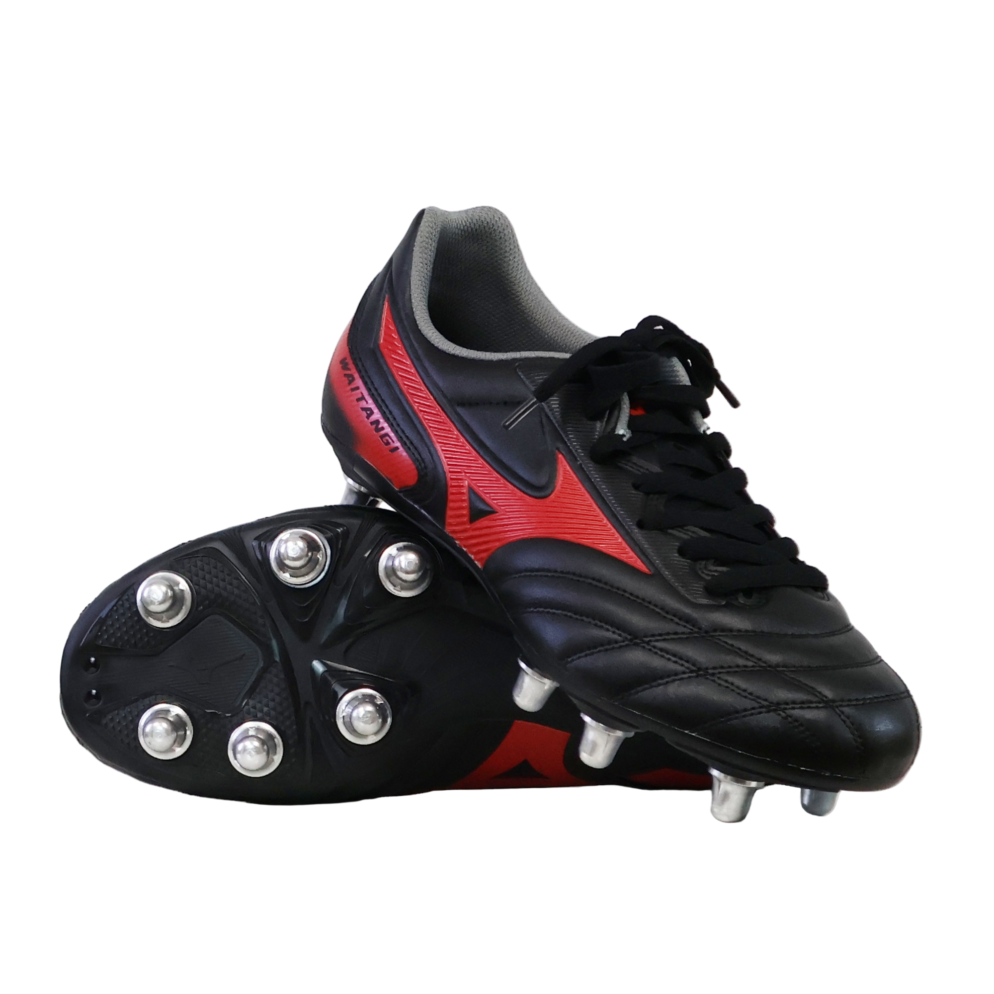 Image of Mizuno Waitangi II CL SG - Black/Morelia 40th Anniversary Red