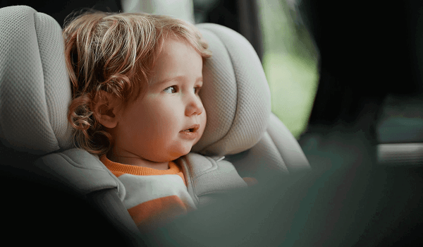 Lifestyle child in car seat