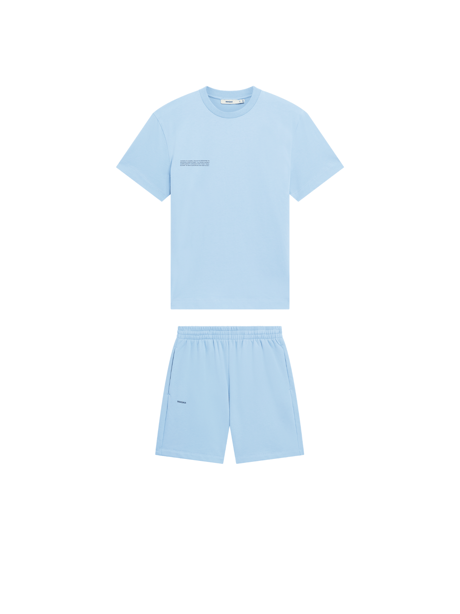 Image of Womens 365 T-shirt and Mid-Length Shorts Bundle—Dewdrop Blue