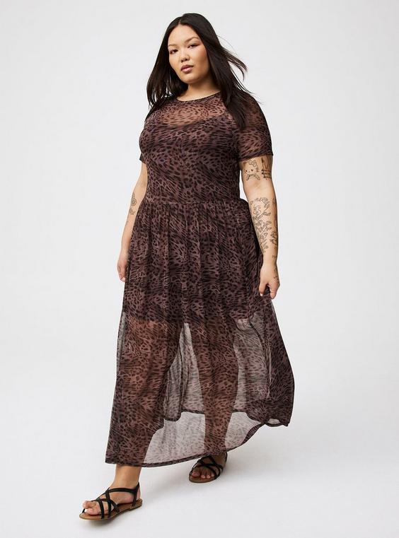 Relaxed Tea Length T-Shirt Dress