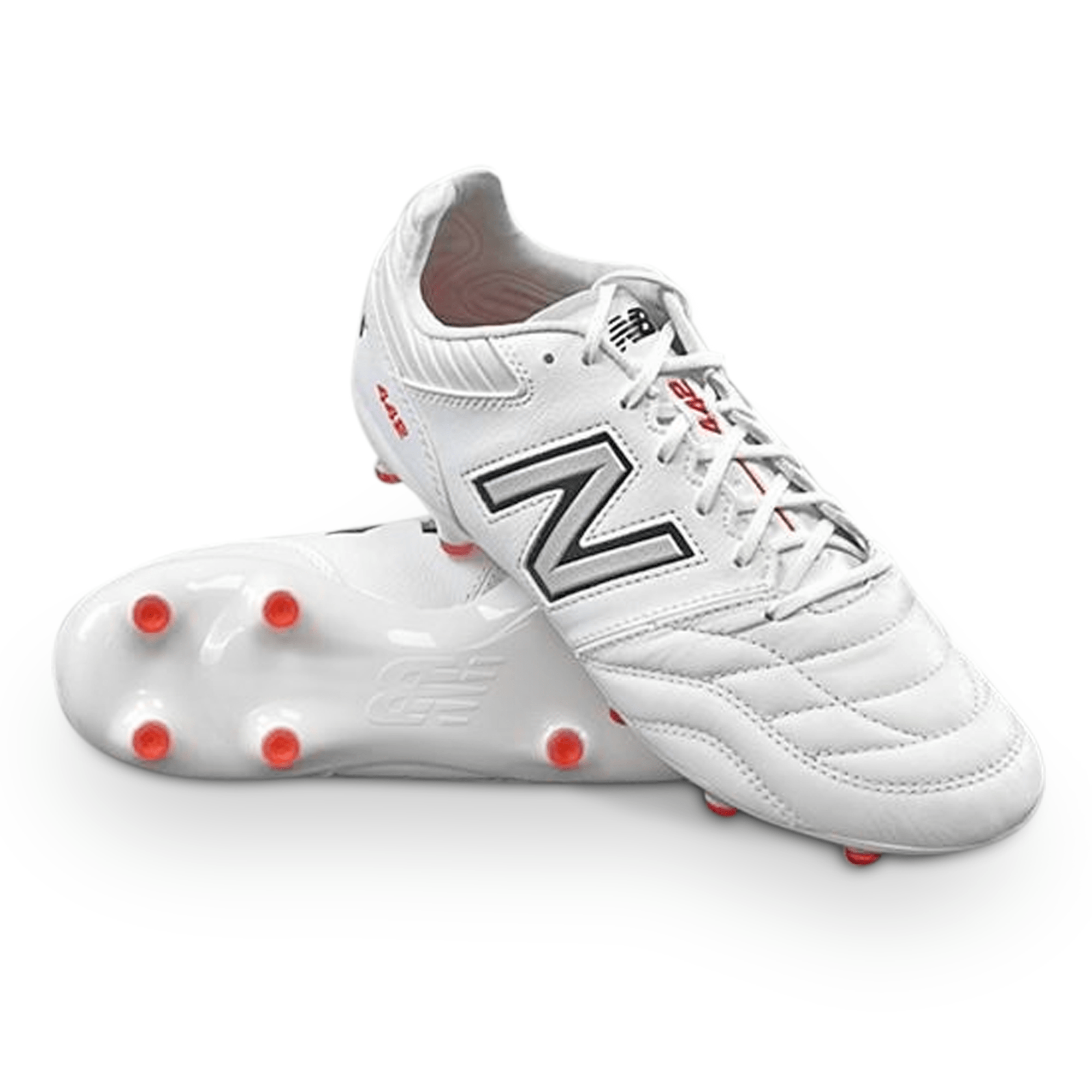 Image of New Balance Wide 442 V2 Pro Synthetic FG - White/Silver by New Balance