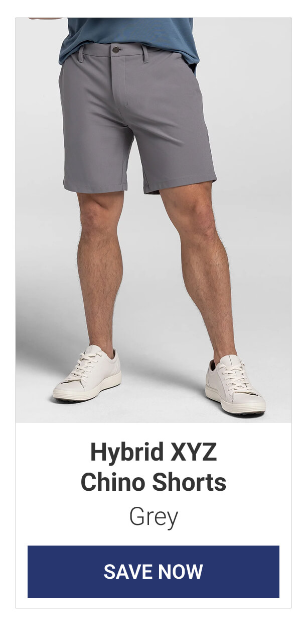 Grey Hybrid XYZ Chino Shorts