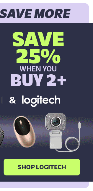   Save 15% when you Buy 1 Save 25% when you Buy 2 Logitech SHOP LOGITECH