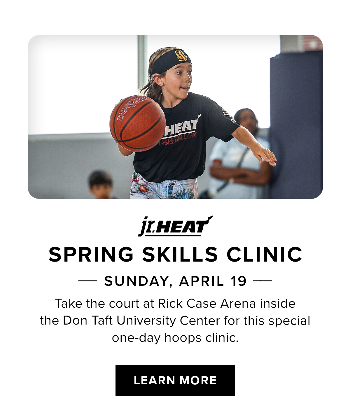 Jr. HEAT Spring Skills Clinic | Sunday, April 19 | Learn More
