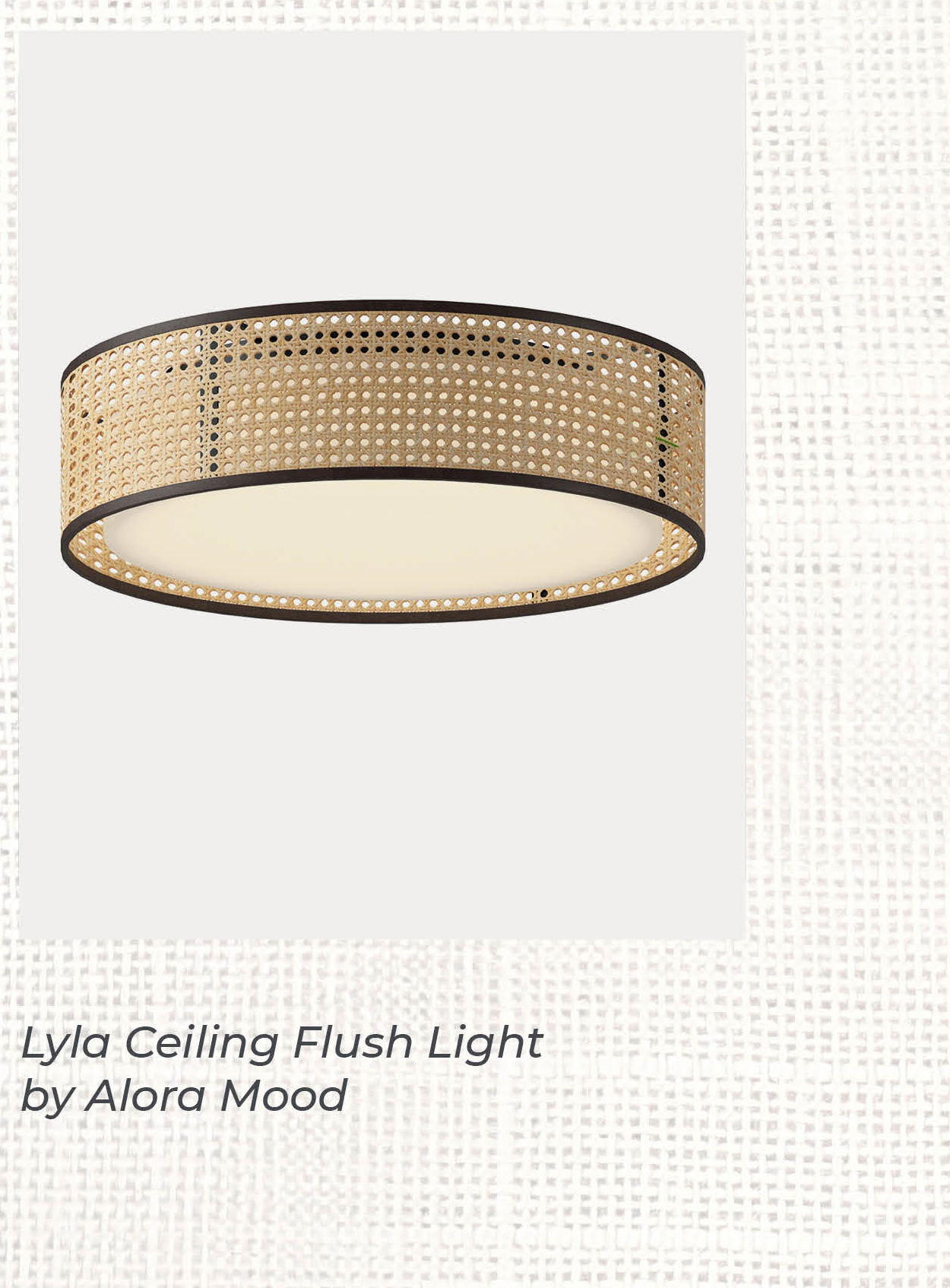 Lyla Ceiling Flush Light by Alora Mood