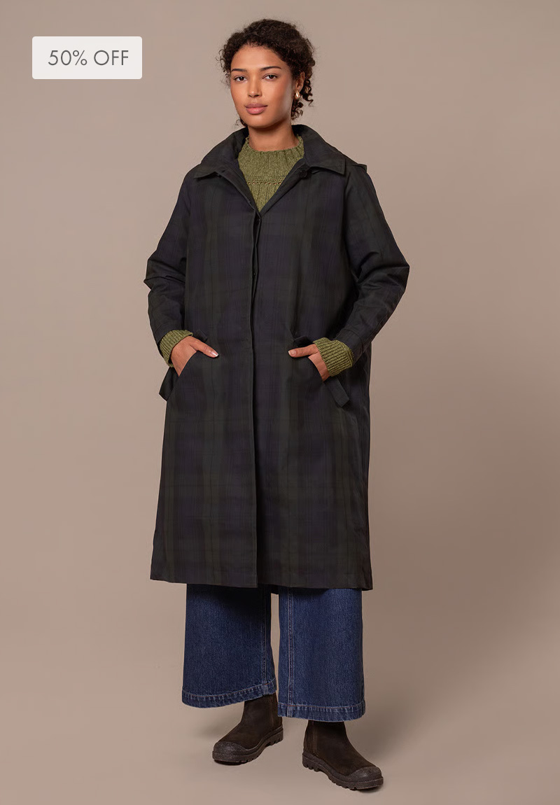 Waxed Cotton Trench Coat
