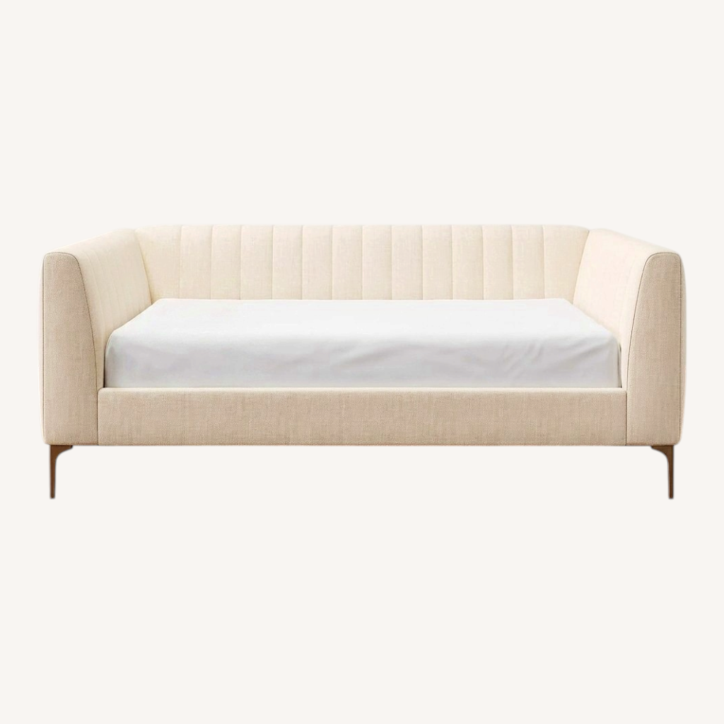 Image of Pottery Barn Teen Avalon Light Gray Velvet Daybed