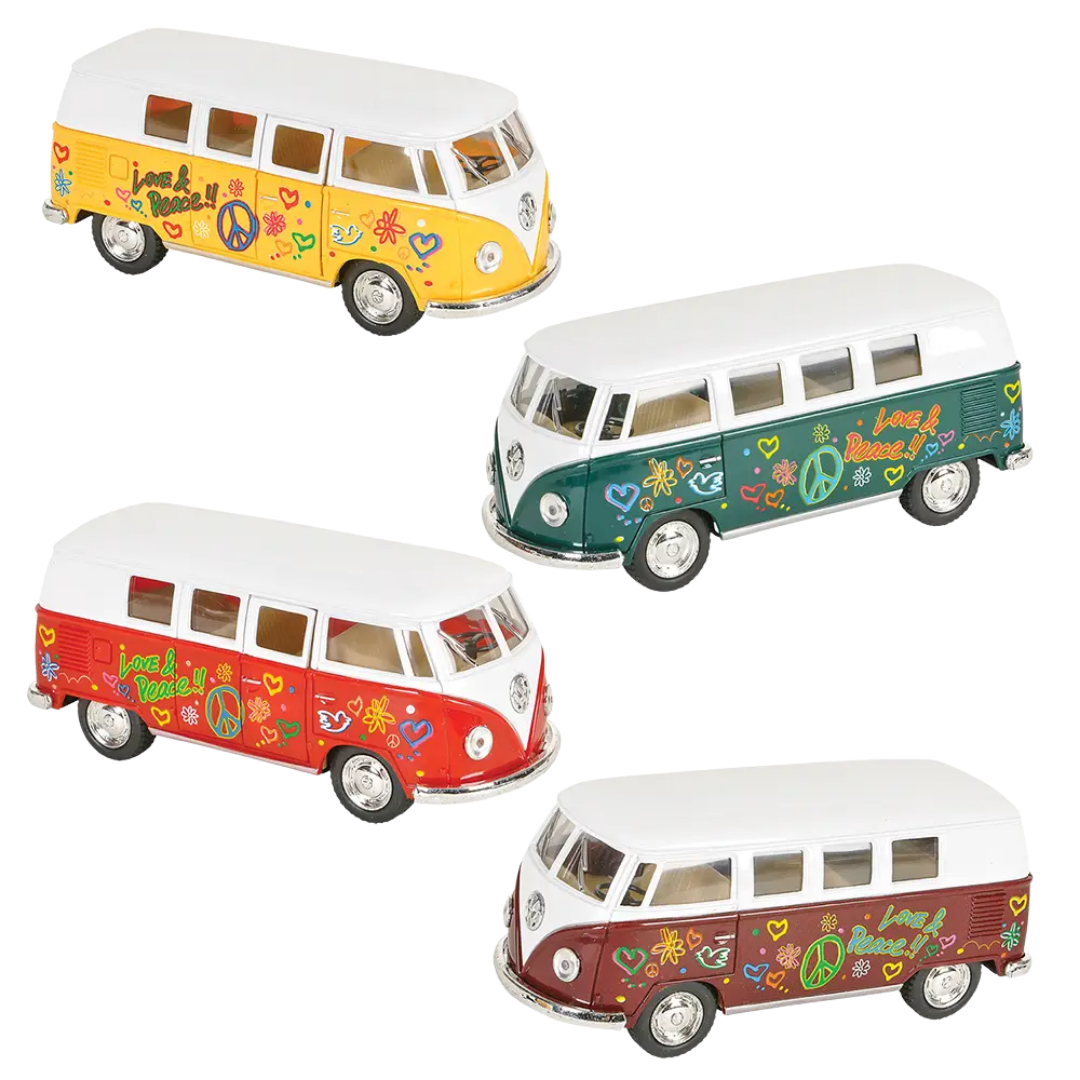 Image of Volkswagen Flower Power Bus Toy Car