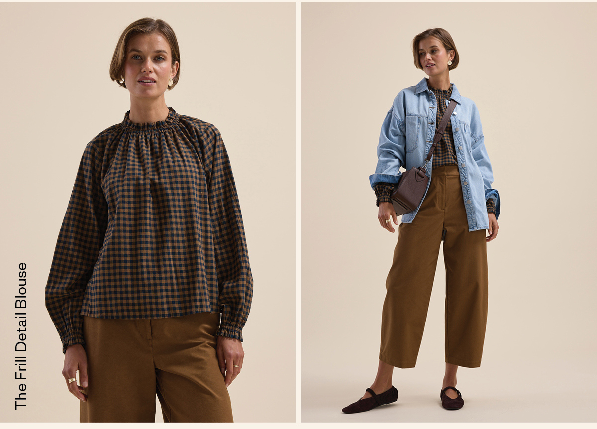 The Frill Detail Long Sleeve Blouse
