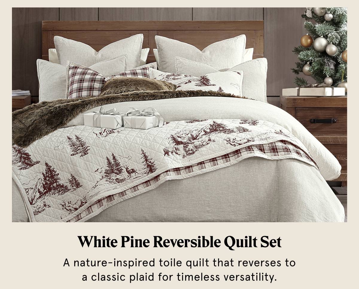 White Pine Reversible Quilt Set
