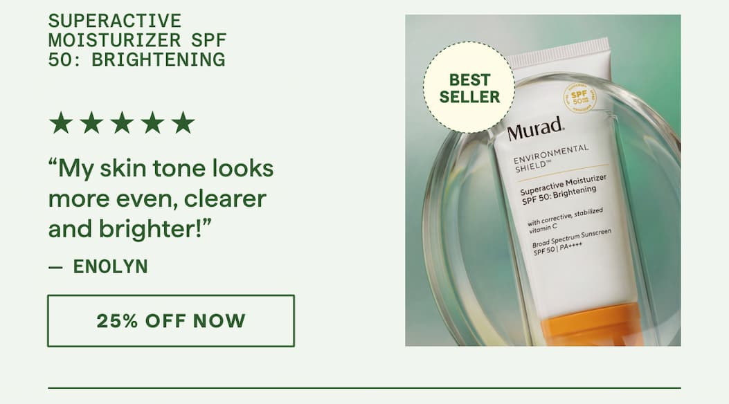 Superactive Moisturizer SPF 50: Brightening - Code: SAVE25