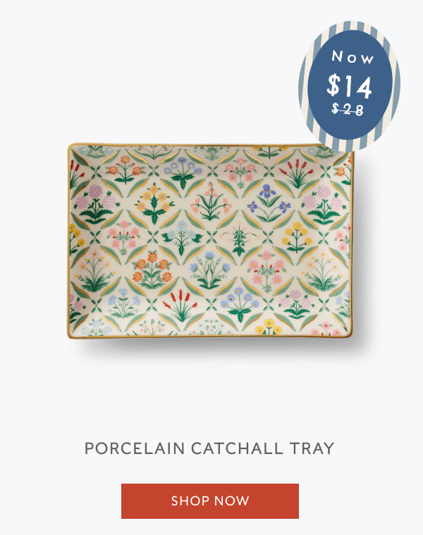 Now $14 | PORCELAIN CATCHALL TRAY | SHOP NOW