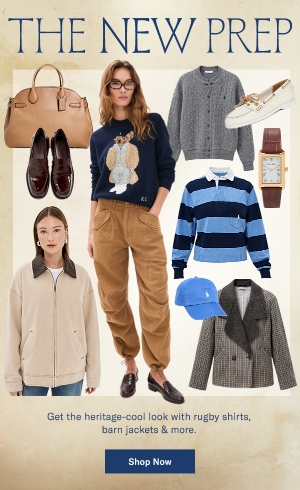 Get the heritage-cool look with rugby shirts, barn jackets & more. 
