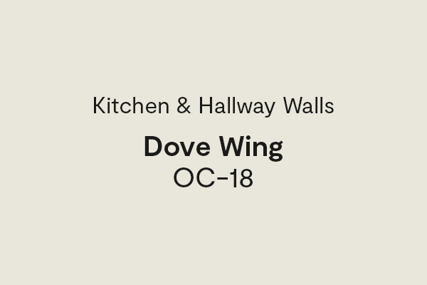 Kitchen & Hallway Walls - Dove WingOC-18