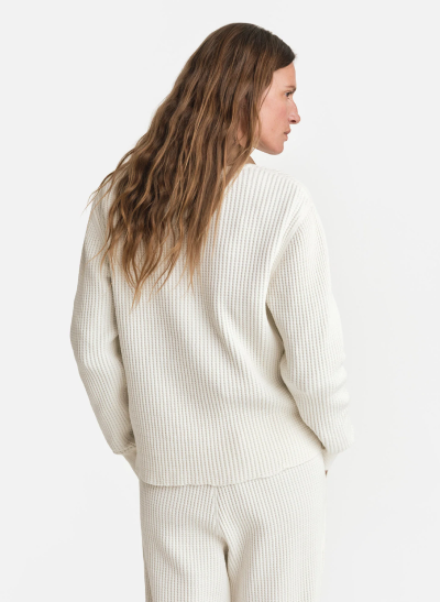 Organic Waffle Crew Top