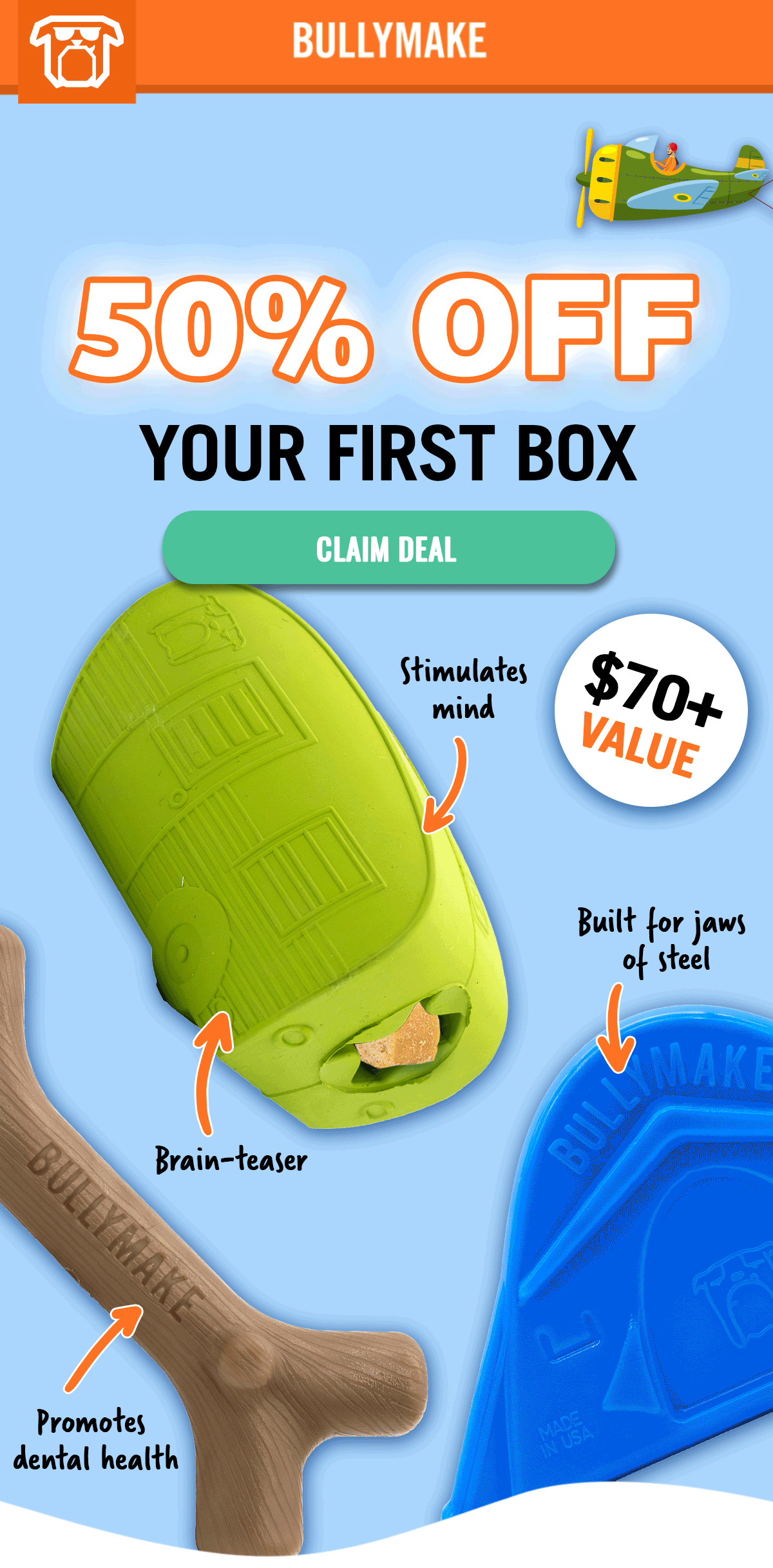 Bullymake Dog Toy Subscription Box