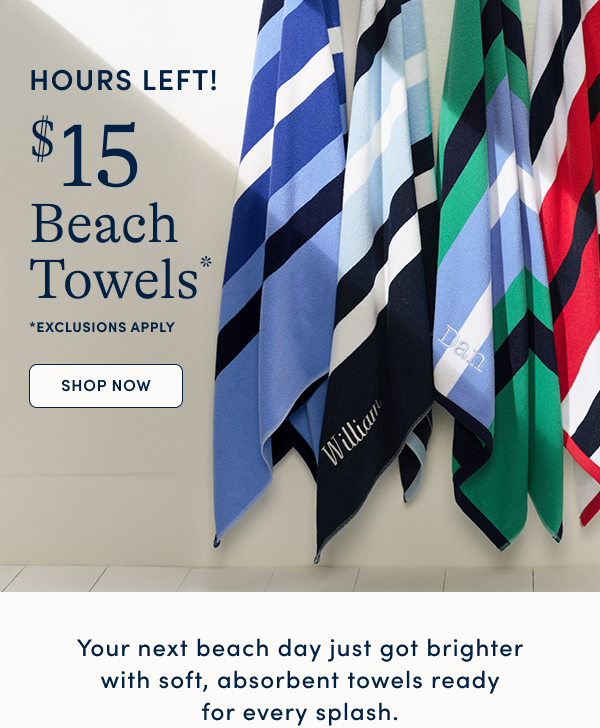 $15 Beach Towels