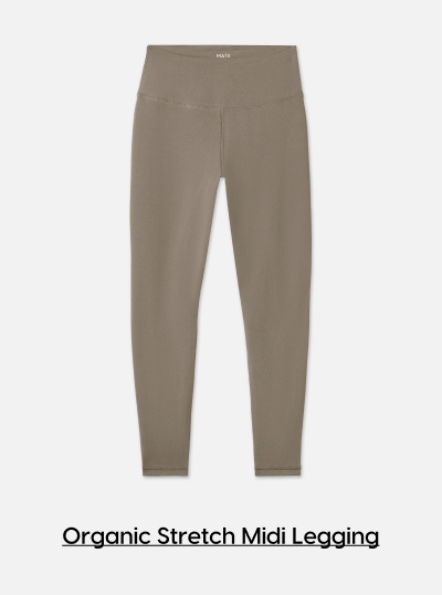 Organic Stretch Midi Legging