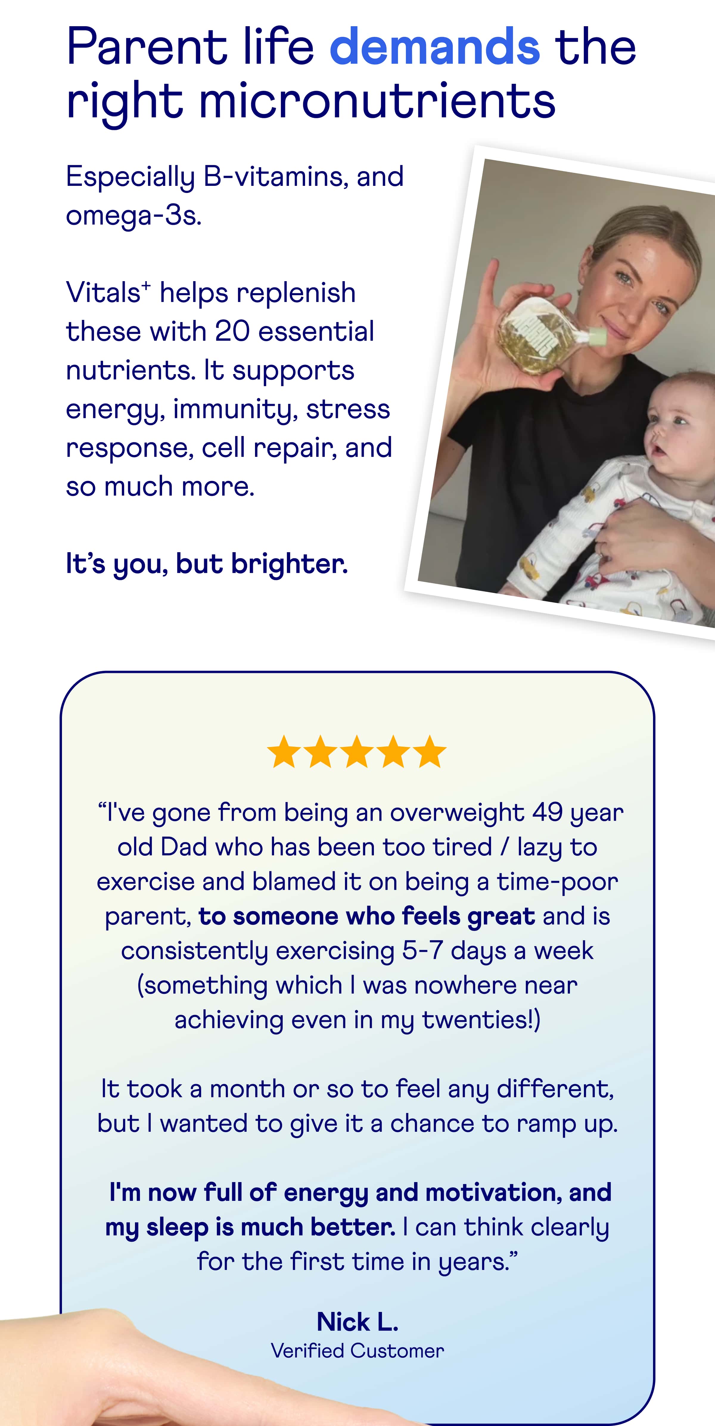 Parent life demands the right micronutrients