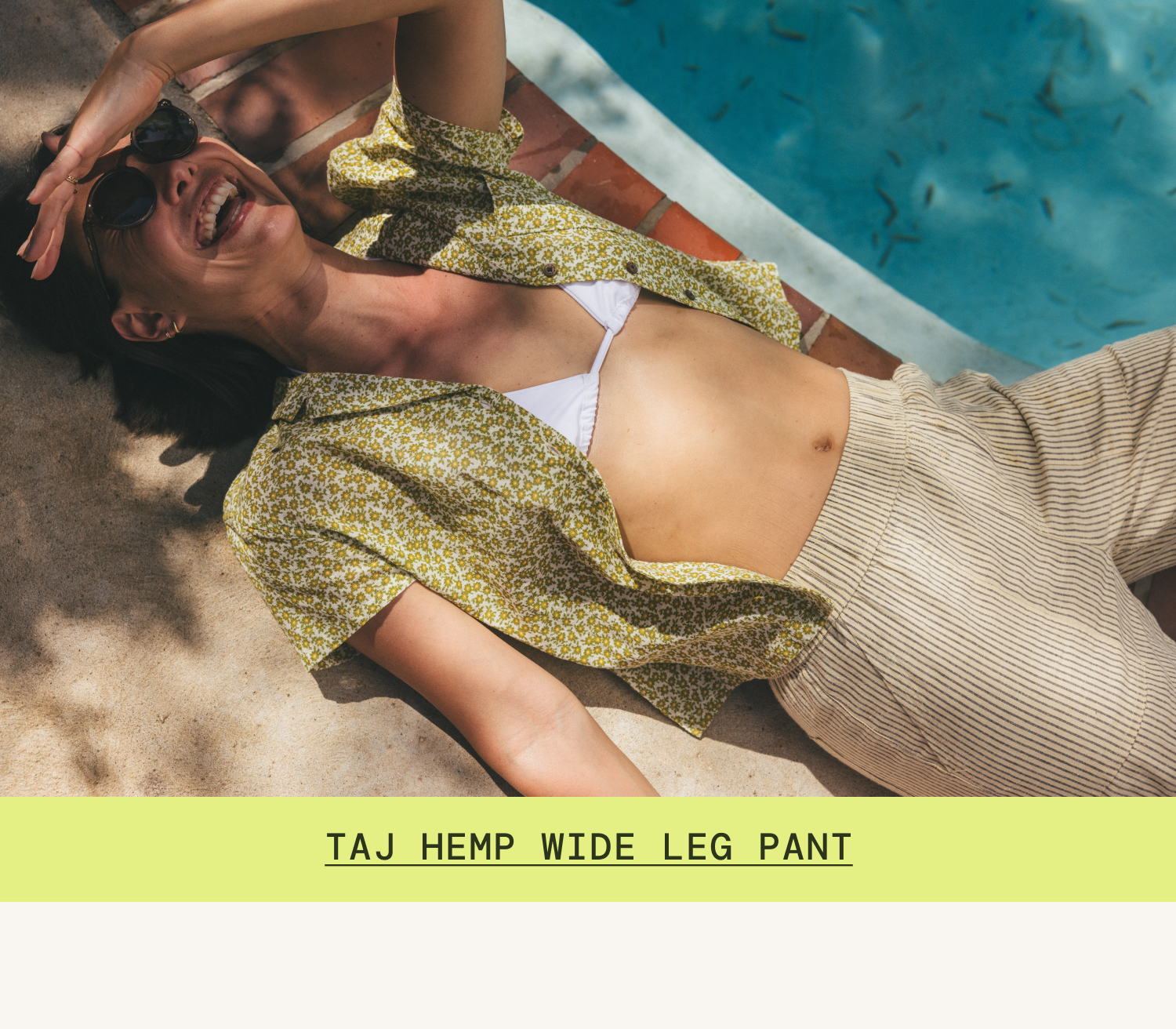 Taj Hemp Wide Leg Pant