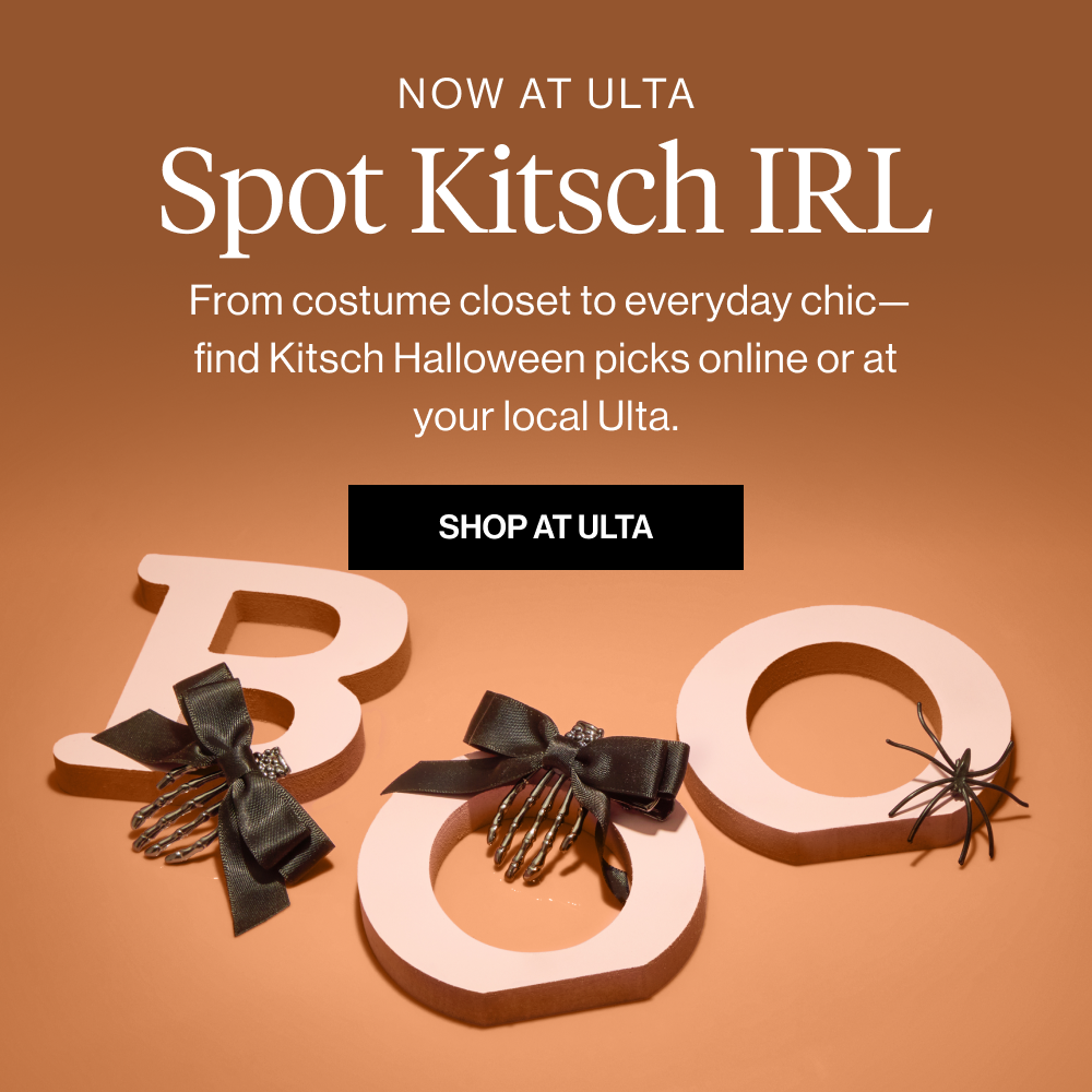 &nbsp;From costume closet to everyday chic—find Kitsch Halloween picks online or at your local Ulta.
