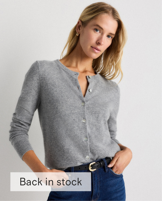 Mongolian Cashmere Cardigan Sweater
