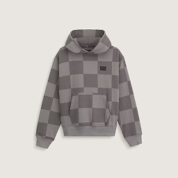 Stretch Logo Checkerboard Pullover Hoodie