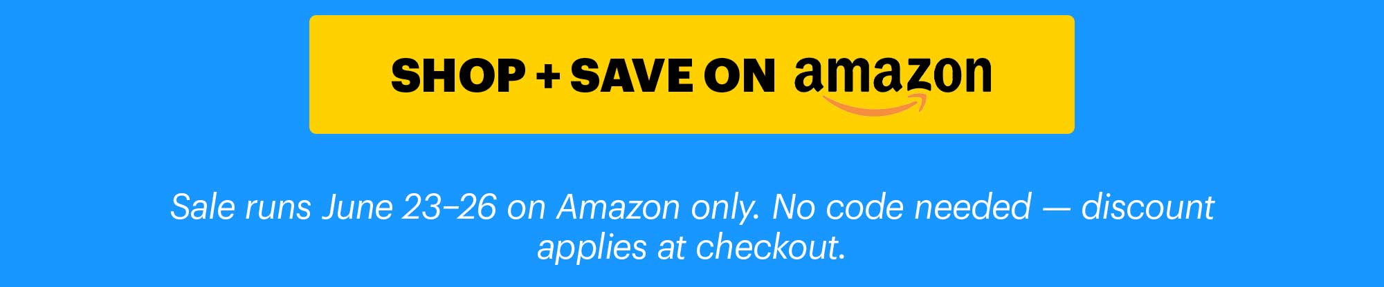 Header: It's PRIME DAY Sub-header: We're celebrating too CTA: SHOP PRIME DAY SALES