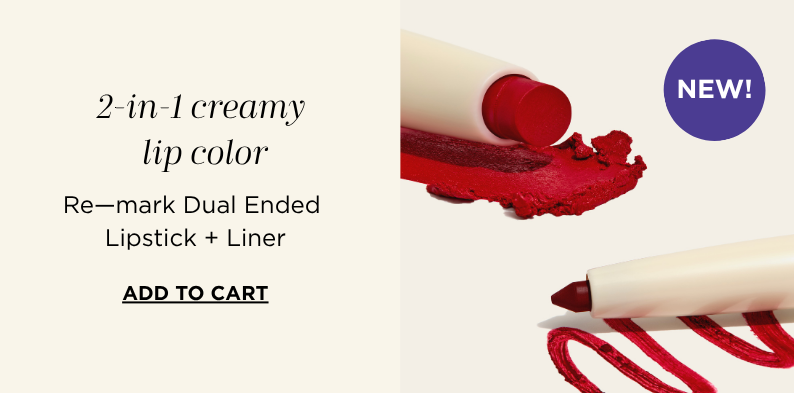 2-in-1 Creamy Lip Color: New! Re-mark Dual Ended Lipstick & Liner