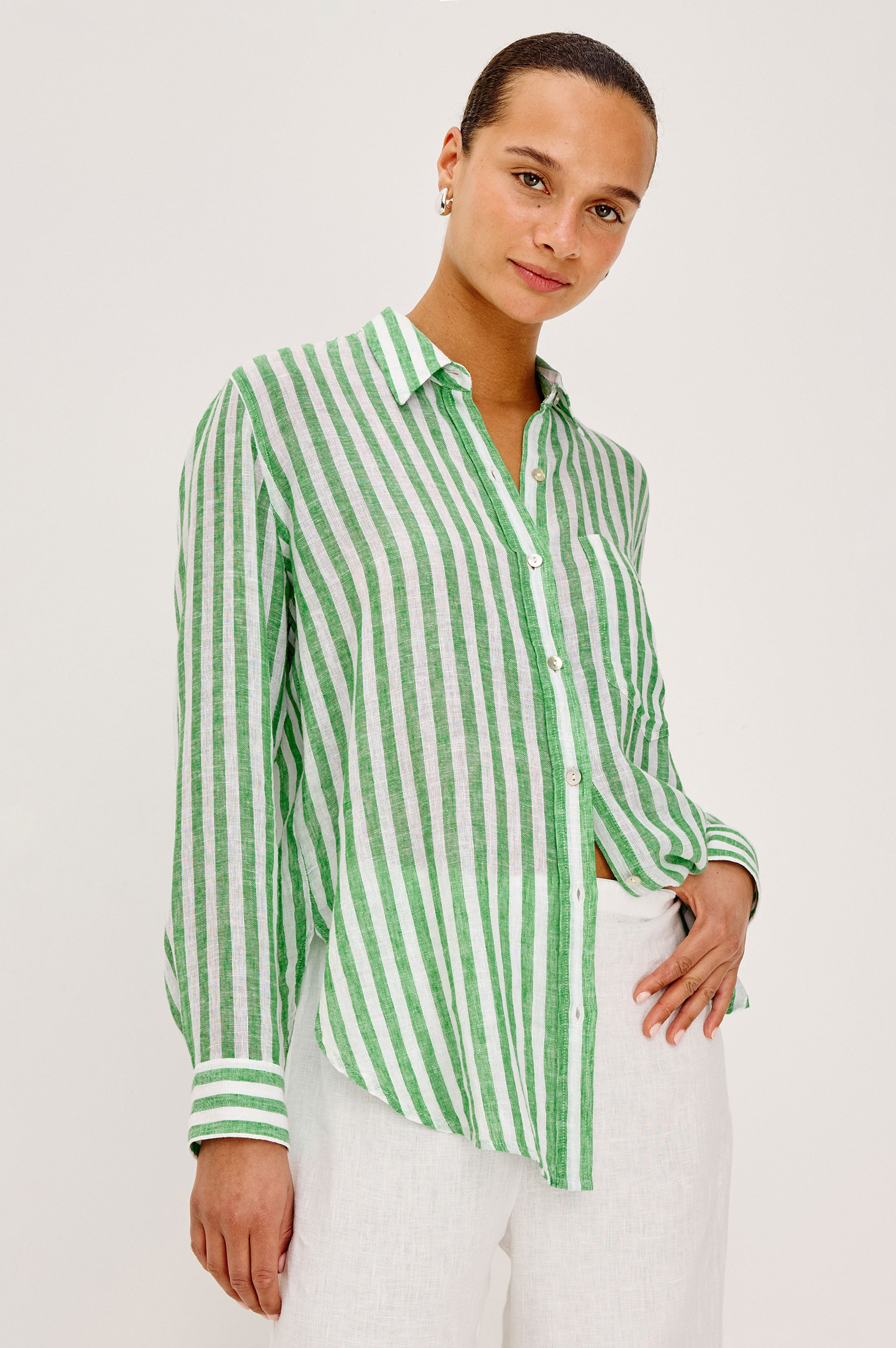 Image of RAILS X GIADZY GIADA SHIRT - TREVI STRIPE