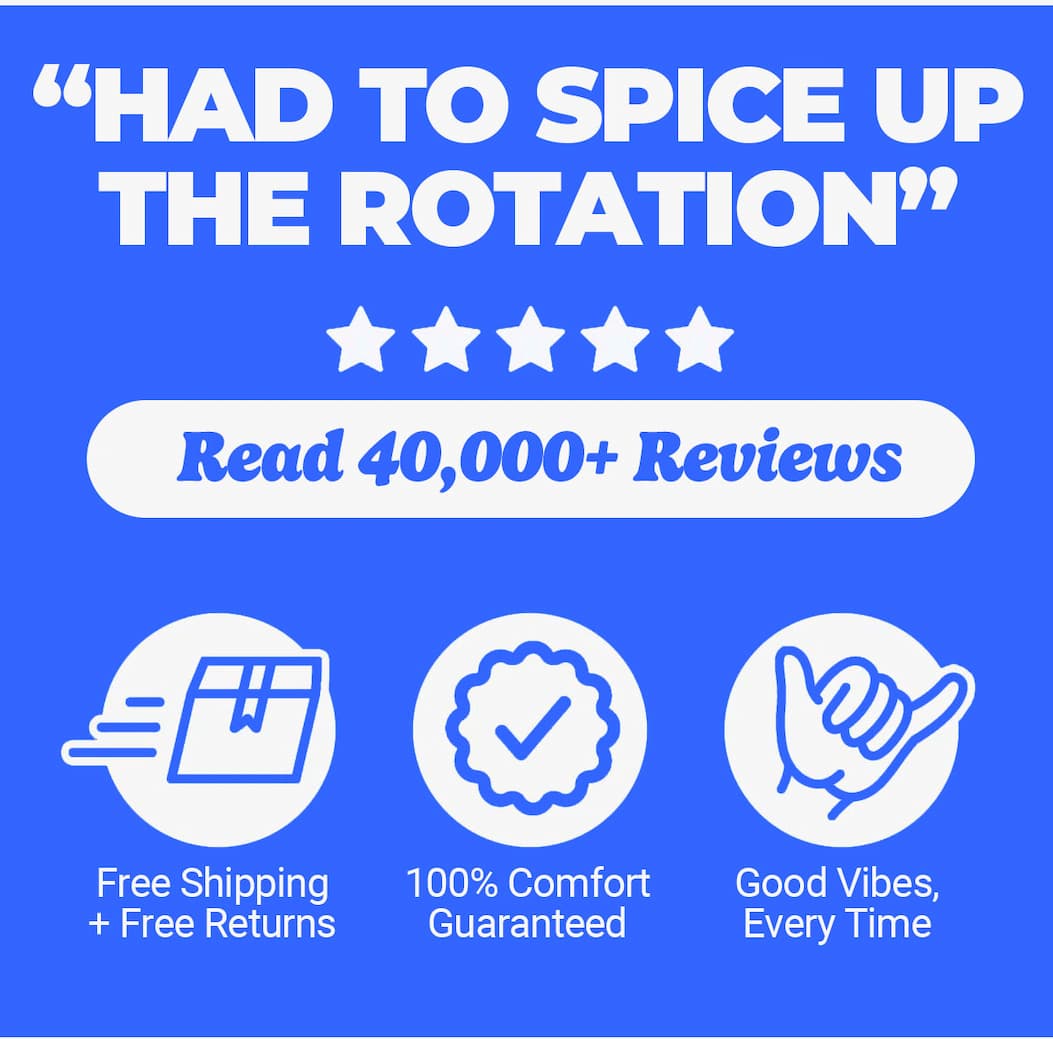 "had to spice up the rotation" Read 40,000+ reviews. Free shipping and free returns, comfort guaranteed, good vibes every time. Mugsy