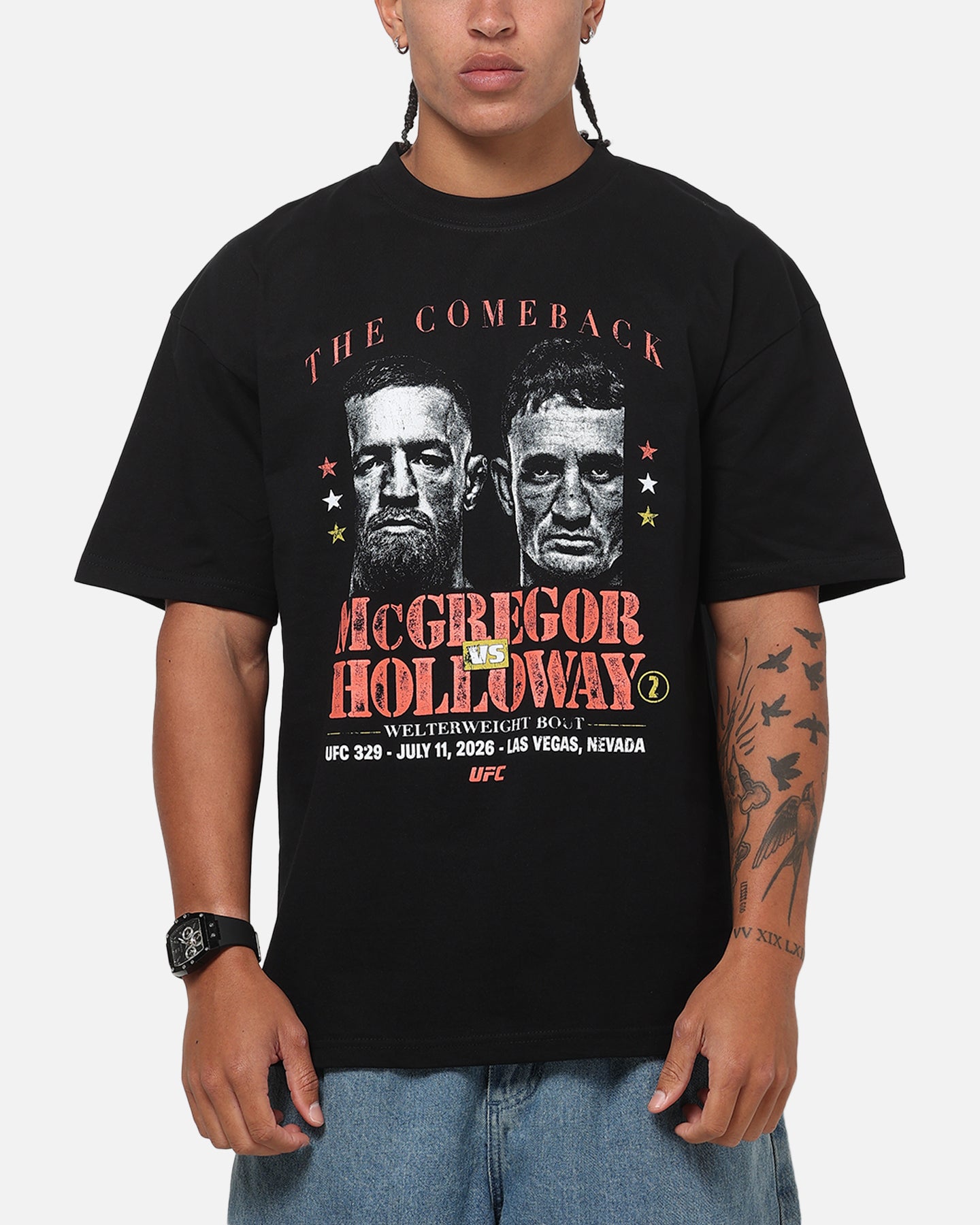 Image of Culture Kings McGregor Vs. Holloway T-Shirt Black