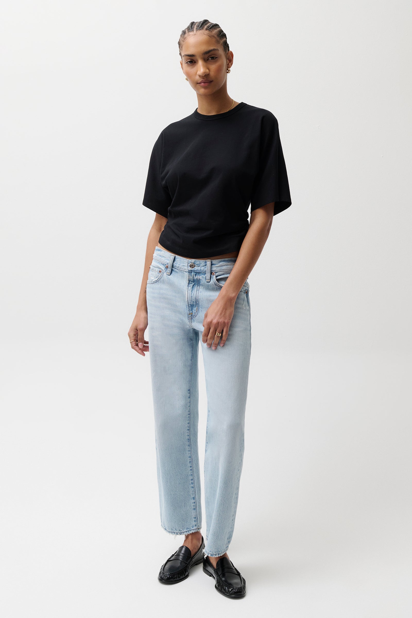 Image of Lexi Mid Rise Bowed Straight - Dolce Vita Vintage