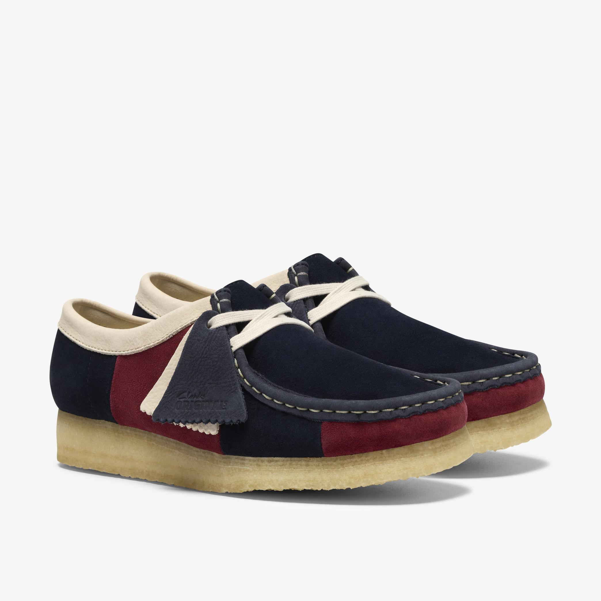 Shop Wallabee Navy Stripe