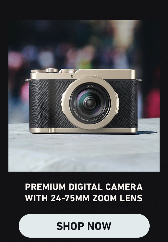Premium digital camera with 24-75mm zoom lens. Shop Now (Clickable link).