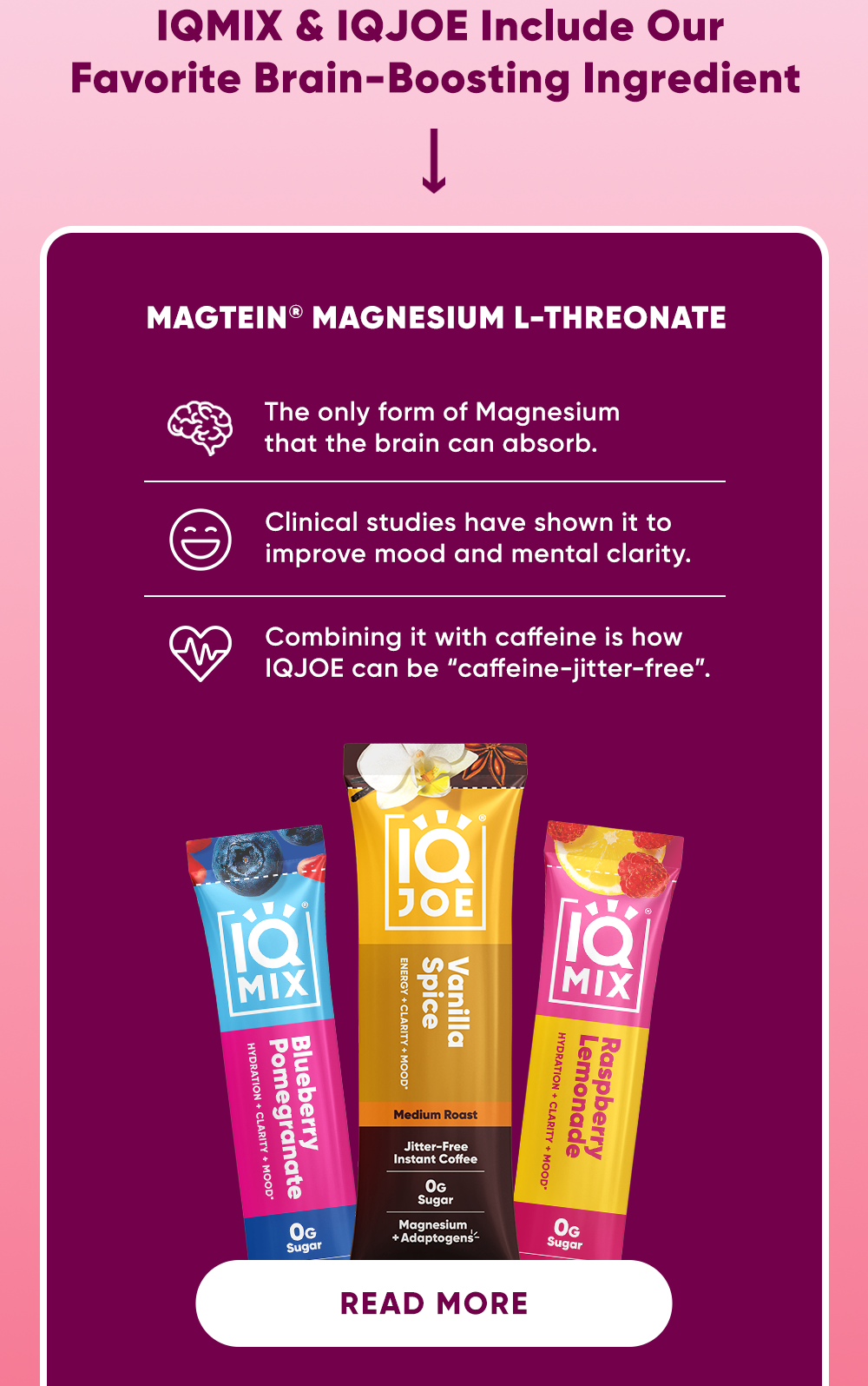 IQMIX & IQJOE Include Brain-Boosting Ingredient | Read More