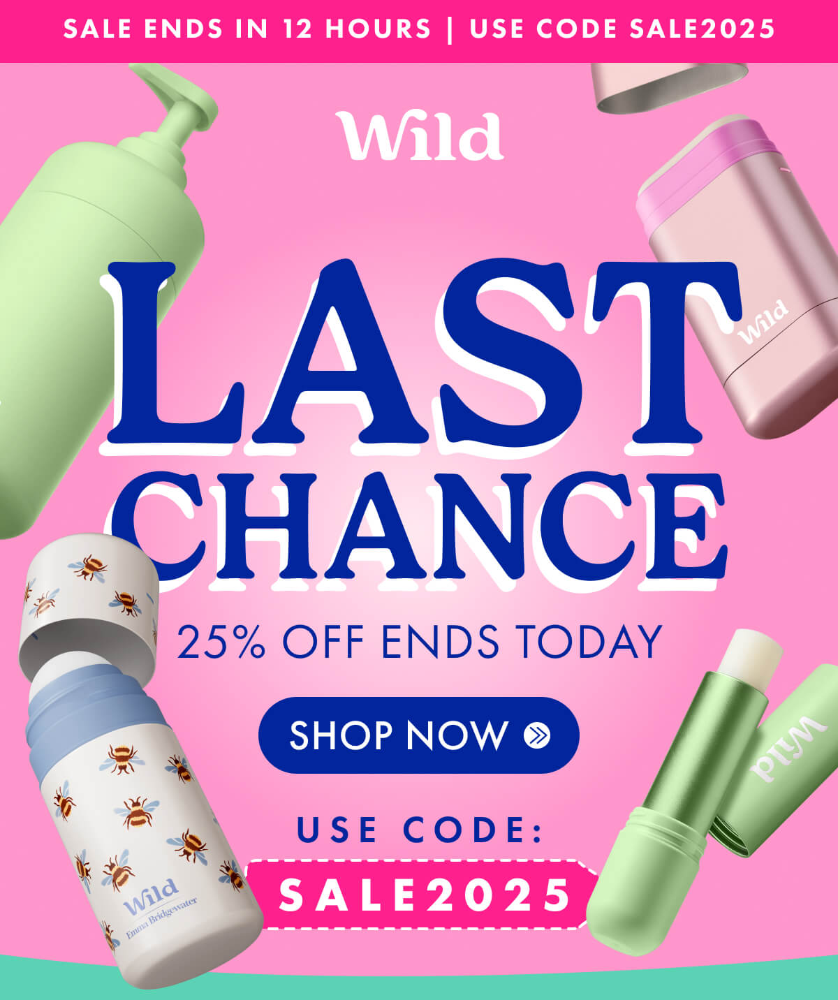 Last Chance 25% Off Ends Today