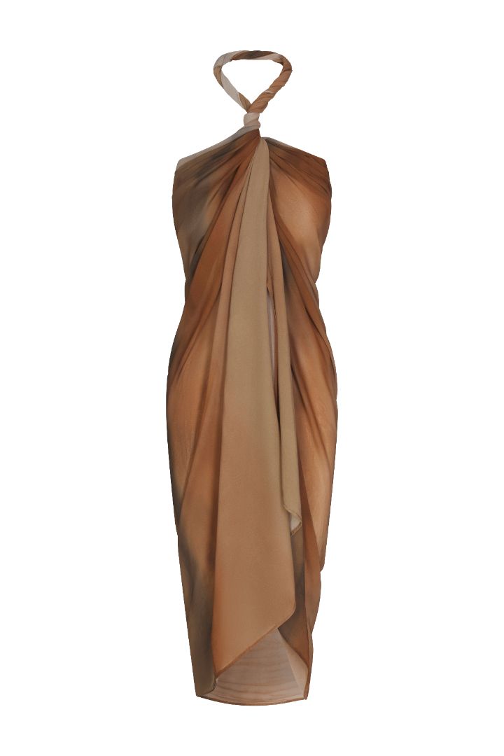 Image of Pareo in Sheer Ombré Eco-Chiffon